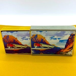 Vintage Congress Train Locomotive Standard Playing Cards